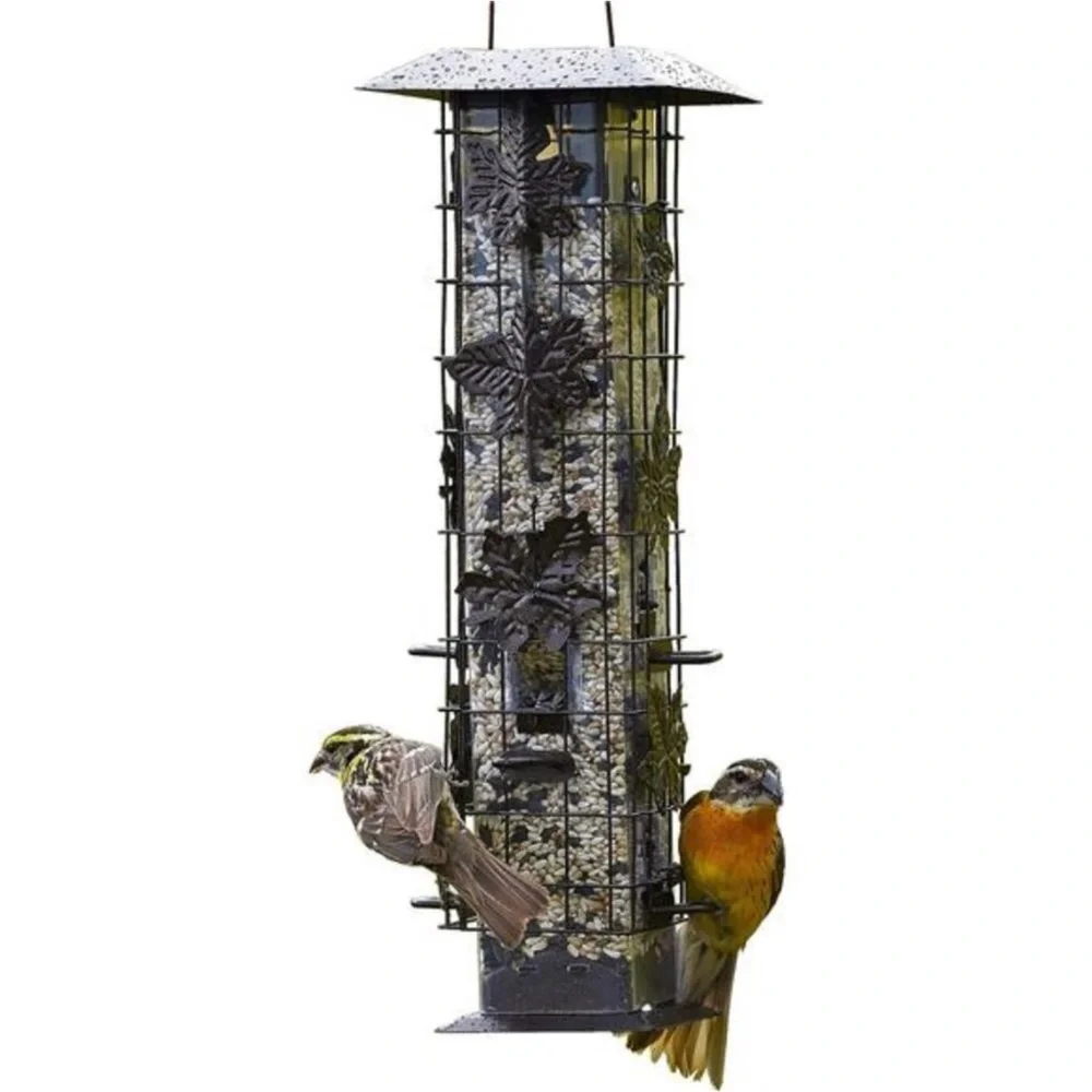 Squirrel-Be-Gone Bird Feeder, 2LB Squirrel Proof Outdoor Wild Bird Feeder